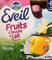 Mängden socker i Eveil fruits et touche de lait