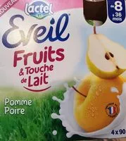 Mängden socker i Éveil fruits & touche de lait
