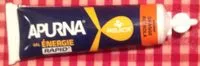 Mängden socker i Apurna Gel Energie Rapid' Saveur Orange-acerola 27G