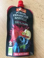 Mängden socker i Compote pomme framboise myrtille