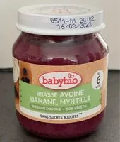 Mängden socker i Brassé avoine banane, myrtille