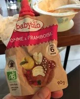 Mängden socker i Babybio pomme et framboise