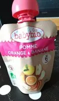 Mängden socker i Purée de pommes, bananes et jus d'orange bio