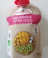 Mängden socker i Kiwi, mangue, lait de coco