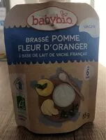 Mängden socker i Brassé pomme fleur d'oranger a base de lait de vache francais