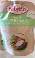 Mängden socker i Brassé kiwi banane au lait de coco