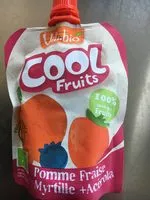 Mängden socker i Cool Fruits Pomme Fraise Myrtille