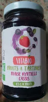 Mängden socker i Fruits à tartiner Fraise Myrtille Cassis