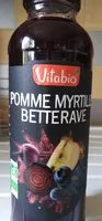 Mängden socker i Pomme myrtille betterave