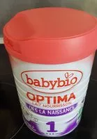 Mängden socker i Optima - Lait nourrissant dès la naissance