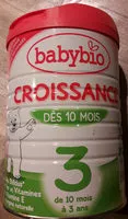Mängden socker i Croissance 3 Dès 10 mois