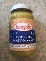 Mängden socker i 200G Petit Pot Bebe Menu Soir petits pois mais riz