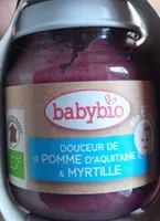 Mängden socker i Douceur de pomme d'aquitaine et myrtille