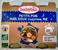 Mängden socker i Petits pois, maïs et riz, dès 6 mois, certifié AB
