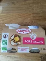 Mängden socker i Puree de poire de provence bio
