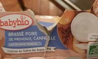 Mängden socker i Brassé poire de Provence, cannelle