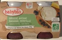 Mängden socker i Brassé avoine banane myrtille