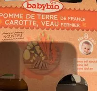 Mängden socker i Pommes de terre de france carottes et veau fermier