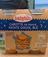 Mängden socker i Carottes, patate douce, blé