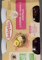 Mängden socker i Compote pomme myrtille