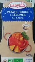 Mängden socker i Patate Douce et Légumes du Soleil
