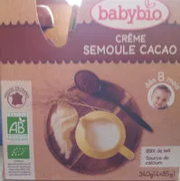 Mängden socker i Crème semoule cacao