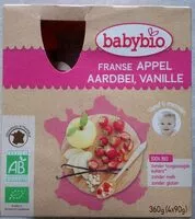 Mängden socker i Babybio pomme, fraise, vanille