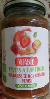 Mängden socker i Fruits à tartiner Rhubarbe Fraise