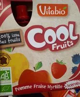 Mängden socker i Cool Fruits Pomme Fraise Myrtille