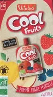 Mängden socker i Cool Fruits Pomme Fraise Myrtille