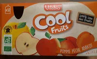 Mängden socker i Cool Fruits Pomme Pêche Abricot Bio
