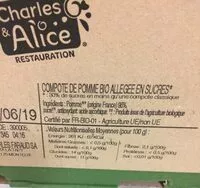 Mängden socker i Compote Bio Pommes