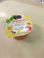 Mängden socker i Arlequin DE fruits au sirop léger