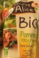 Mängden socker i Charles & Alice pommes bio 100% Freance