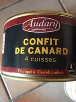 Mängden socker i Confit de canard