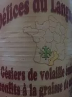 Mängden socker i Gesiers de volaille eminces confits a la graisse de canard