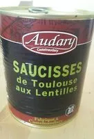 Mängden socker i Saucisses de Toulouse aux lentilles