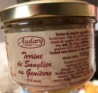 Mängden socker i Terrine De Sanglier au genièvre