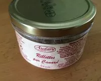 Mängden socker i Rillettes pur canard