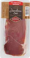 Mängden socker i Jambon Sec, Fabriqué Dans Le Tarn, Les 10 Tranches épaisses - 500g