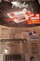 Mängden socker i Saucisse sèche Perche Maison Milhau