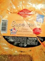 Mängden socker i Saucisse fraiche supérieure Milhau