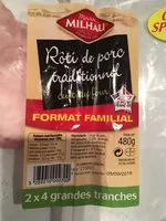 Mängden socker i Roti de porc traditionnel