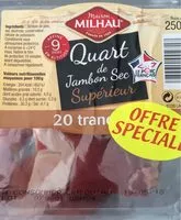Mängden socker i Quart de Jambon Sec Supérieur