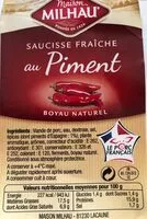 Mängden socker i Saucisse fraiche au piment