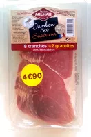 Mängden socker i Jambon sec supérieur