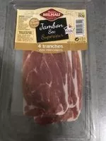 Mängden socker i Jambon Sec Supérieur affiné 9 mois