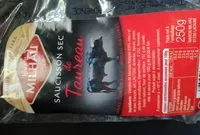 Mängden socker i Saucisson sec de taureau