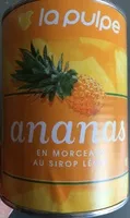 Mängden socker i Ananas en morceaux