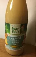 Mängden socker i Cocktail ananas banane coco